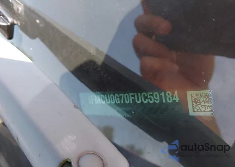 2015 Ford Escape Se z USA, uszkodzony, nr VIN 1FMCU0G70FUC59184